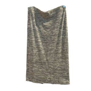 Grey stretch pencil skirt